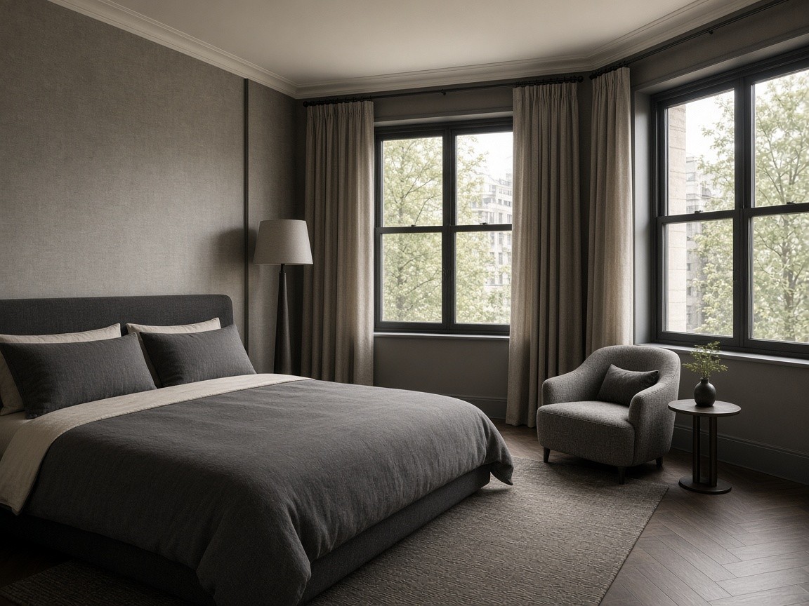 The Corner — king bed in a dual-aspect room with daylight from two windows